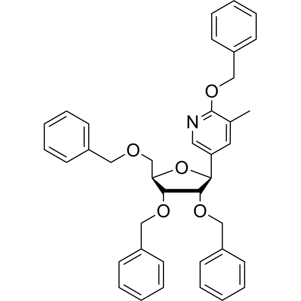 5-(2,3,5-Tri-O-benzyl-beta-D-ribofuranosyl)-3-methyl-2-benzyloxypyridine 1846584-69-7